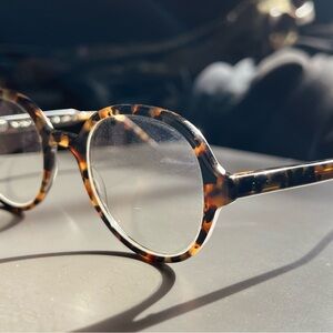 Thom Browne Tortoise Shell Round Glasses